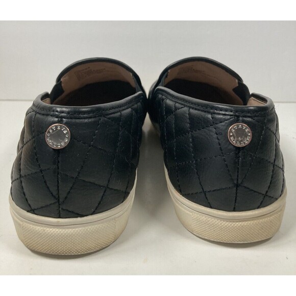 STEVE MADDEN Women’s Zaander Quilted Slip On Sneakers  Black Shoes Size 10M - Picture 5 of 7